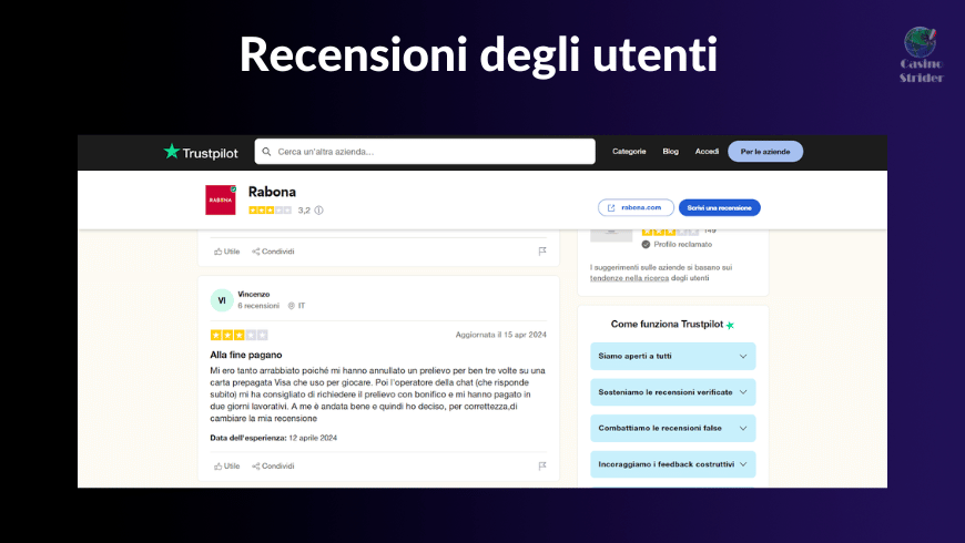 analizziamo le recensioni