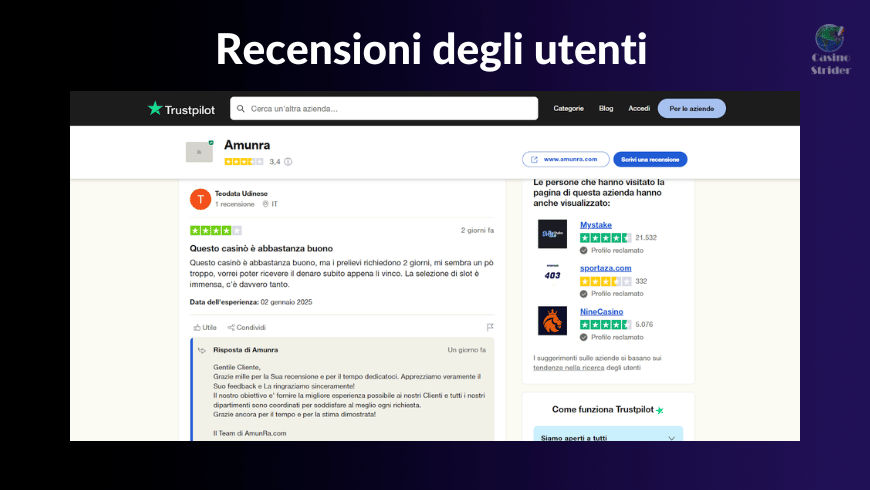 recensioni degli utenti