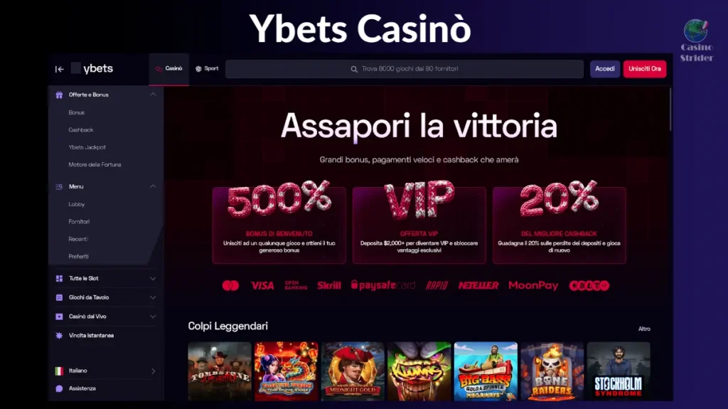 Ybets Casinò