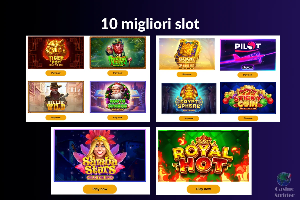 Migliori 10 slot Gamzix