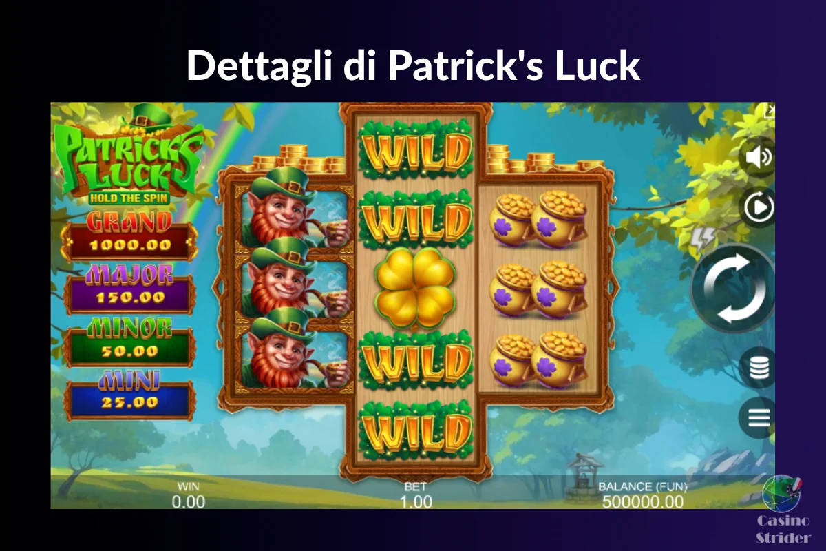 Dettagli di Patrick's Luck