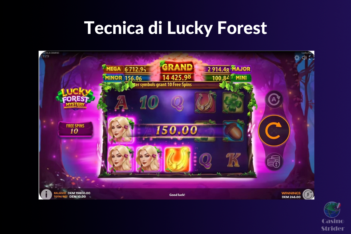 Panoramica tecnica di Lucky Forest