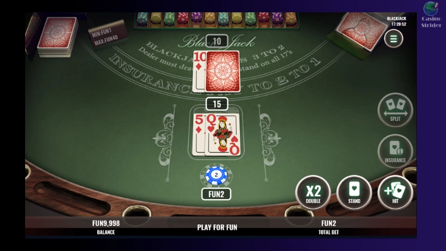 Blackjack con deposito minimo 5 euro