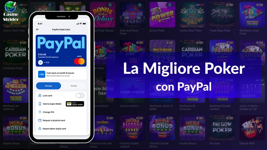 I migliori giochi di poker con PayPal