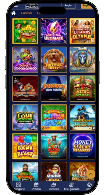Spin Palace Senza necessità di registrazione
