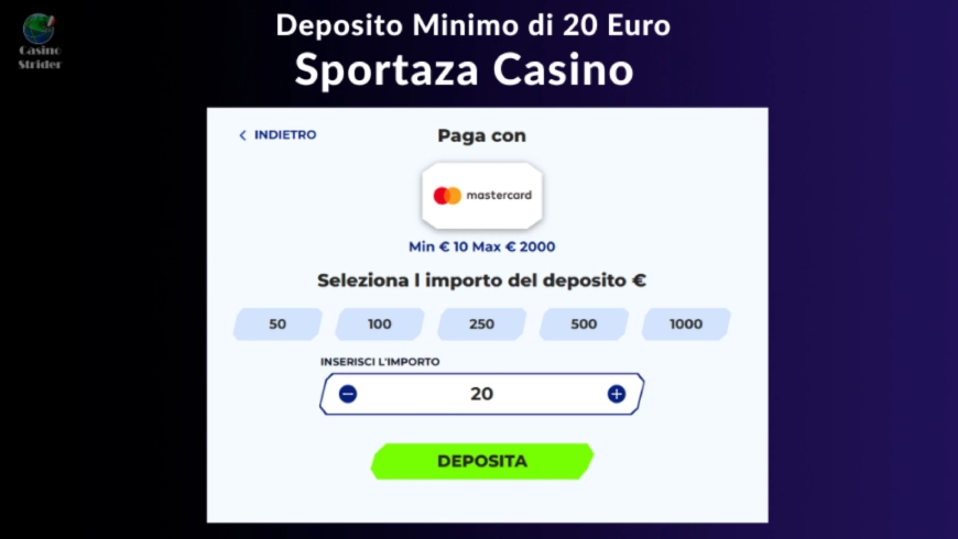 Sportaza Casino 20 euro