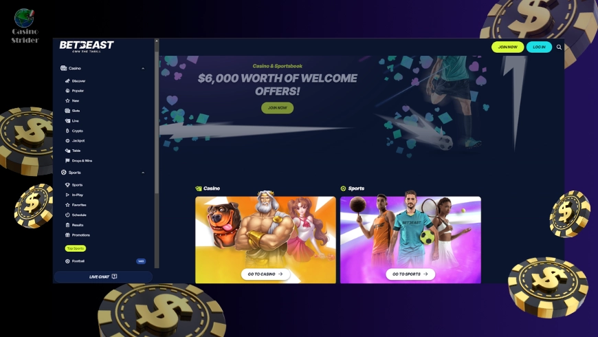 Le Caratteristiche Principali del Casinò BetBeast