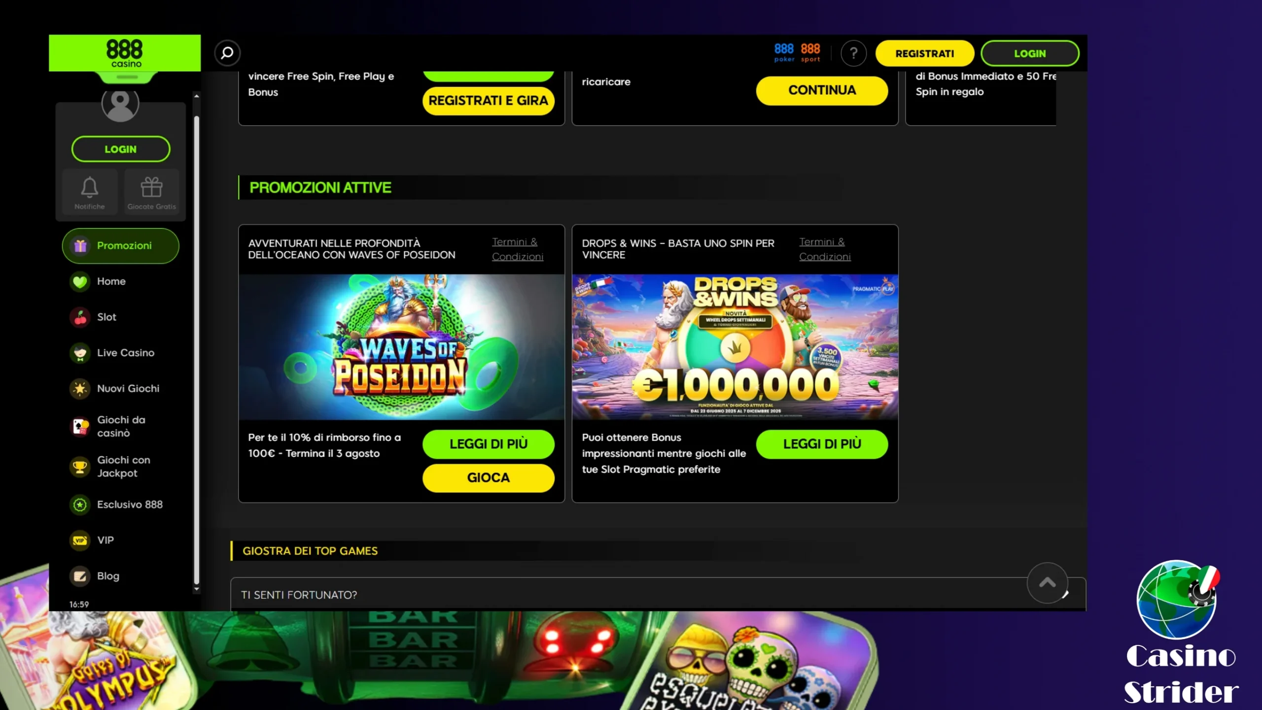 Codici promozionali 888 Casino