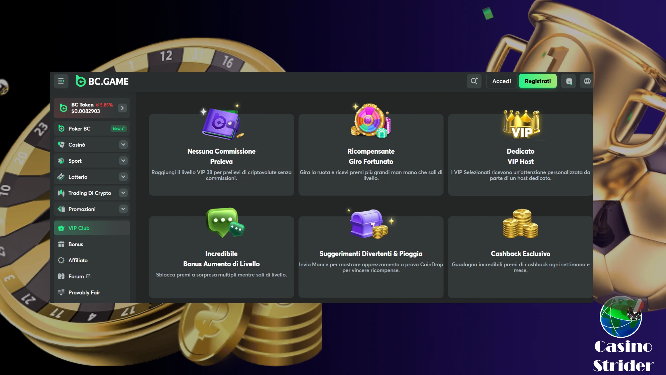 Programma fedeltà e VIP