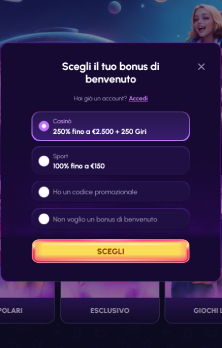 Scelta del Bonus