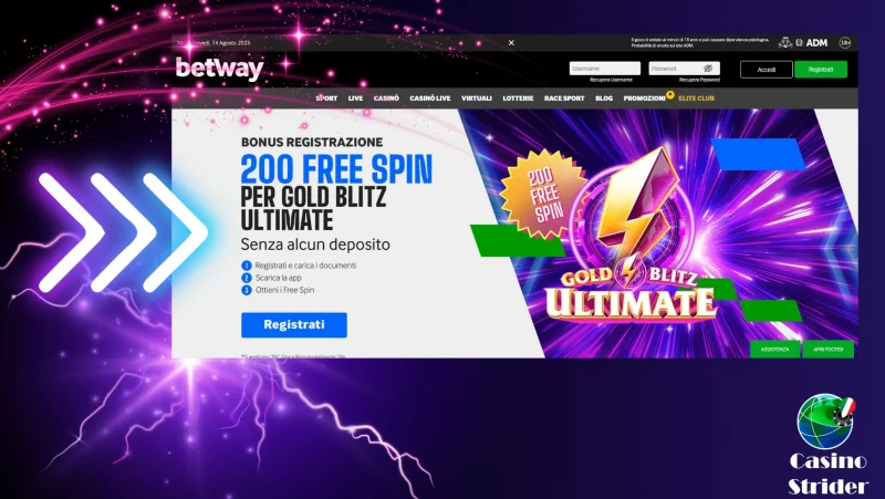 Casinò Bonus 70 Giri Gratis Senza Deposito