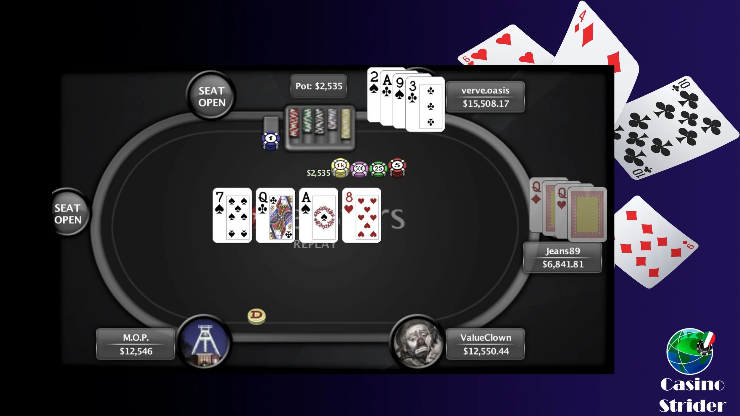 Poker con un deposito di 4 €