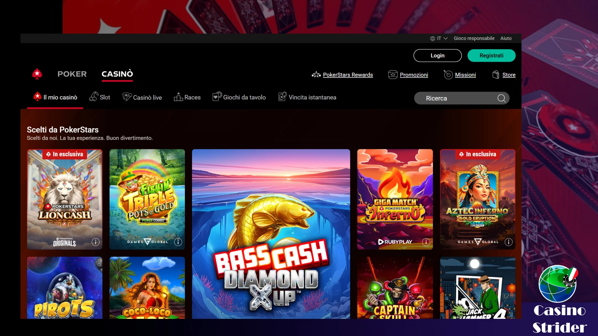 PokerStars Casino migliori siti poker stranieri logo