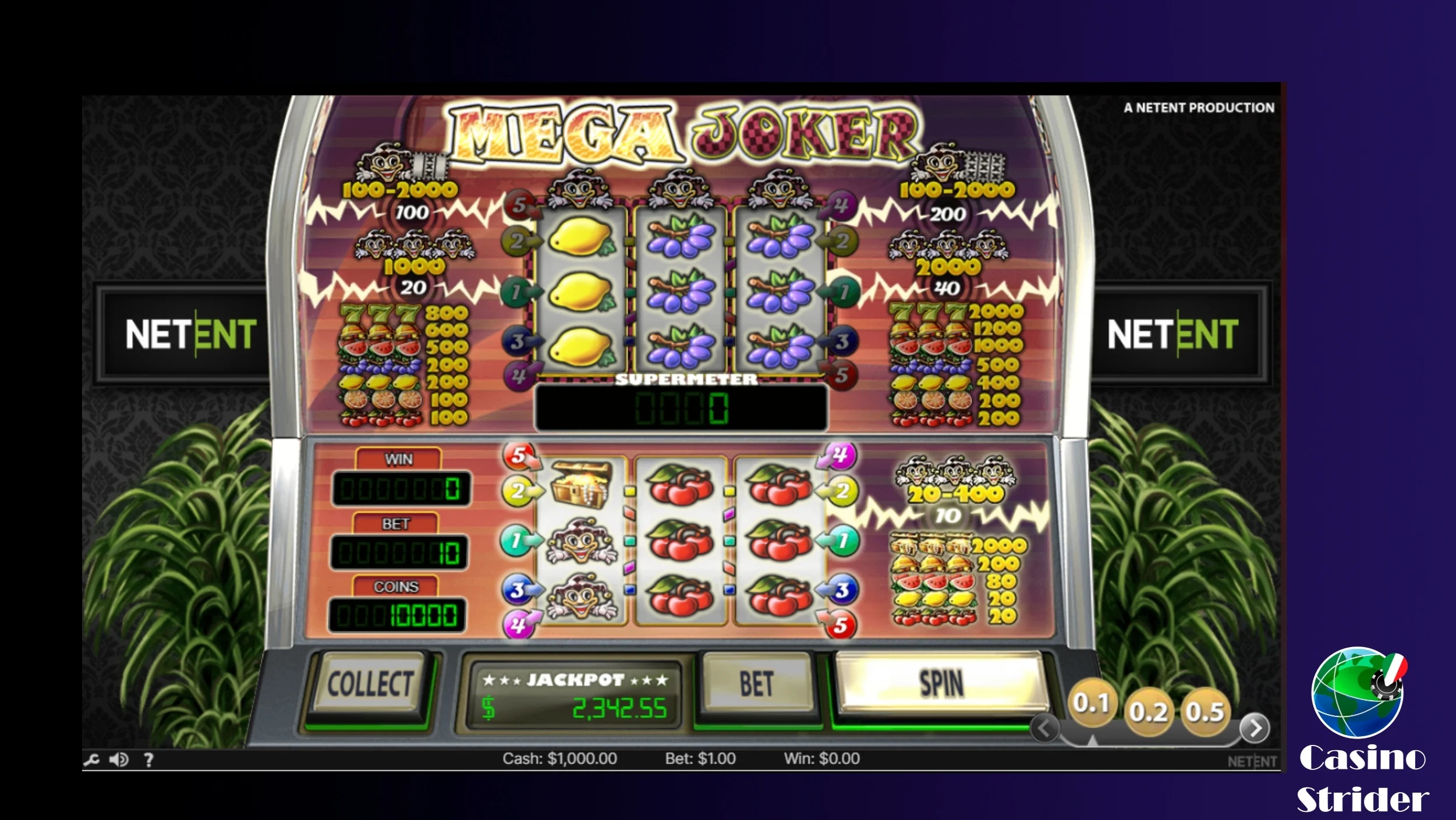 Mega Joker RTP del 99%