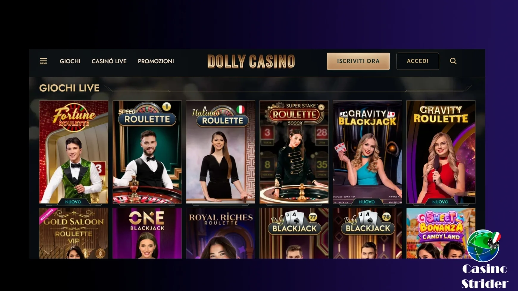 Accesso immediato ai giochi