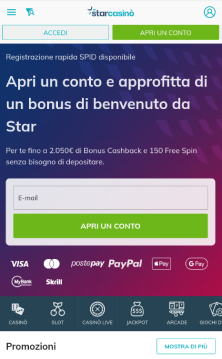 Apri il sito ufficiale del casinò