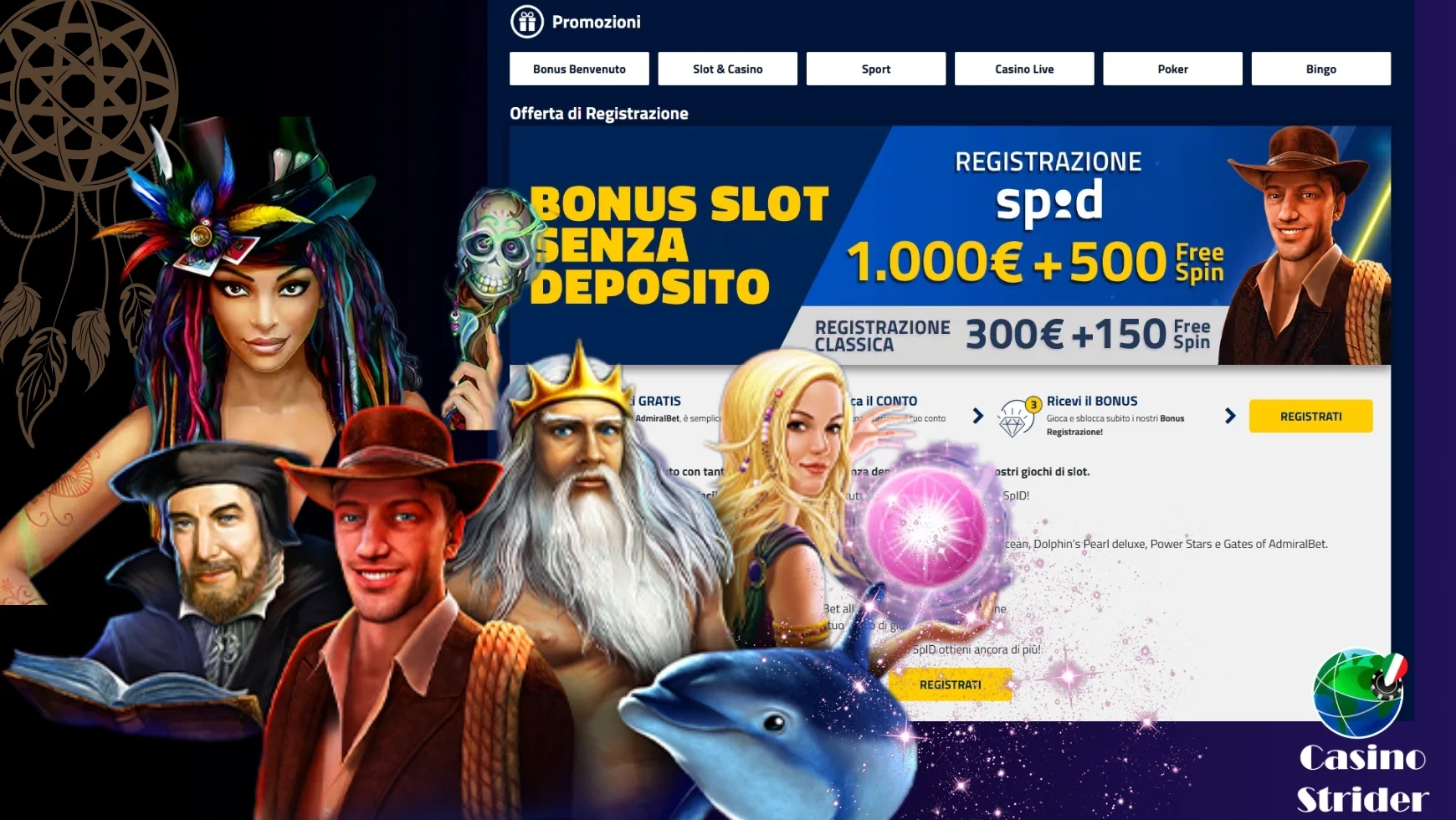 Bonus 20 euro senza deposito su AdmiralBet