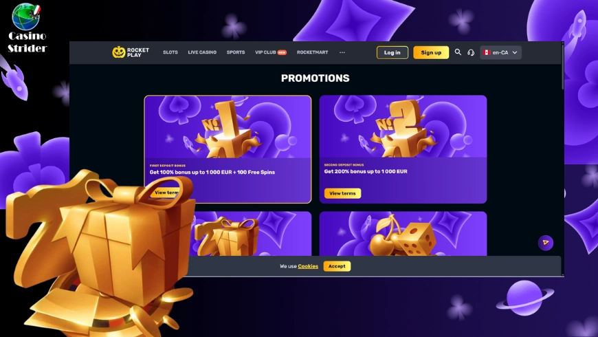 Bonus e promozioni del casinò RocketPlay