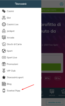 Cerca la categoria per le app mobile
