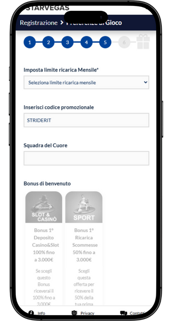 Codice promozionale app StarVegas