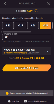 Conferma l’importo del deposito