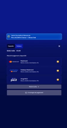 Effettua un deposito