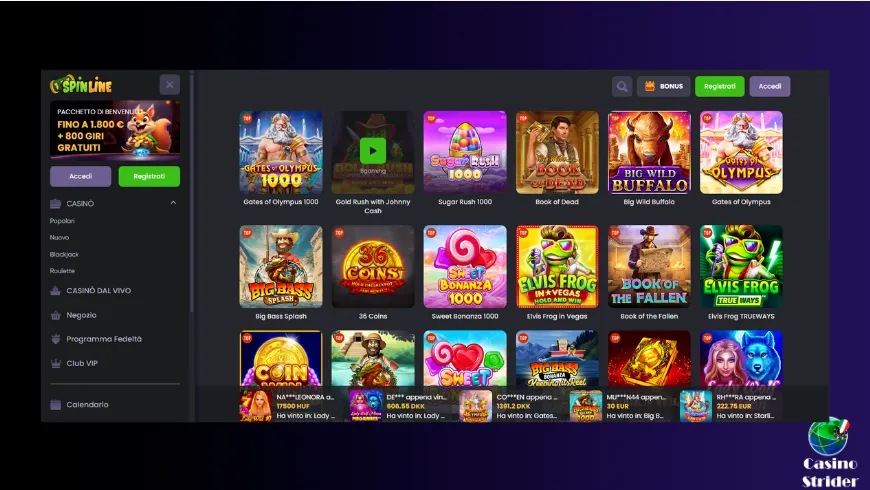 Giochi disponibili