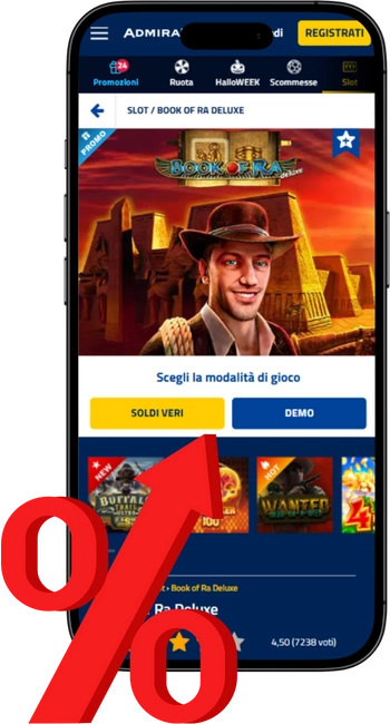 Percentuale di vincita di AdmiralBet