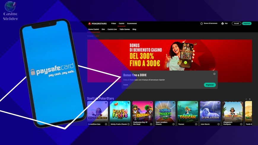 PokerStars Casinò ADM paysafecard