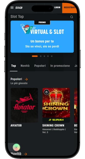 Snai Casino Applicazione mobile