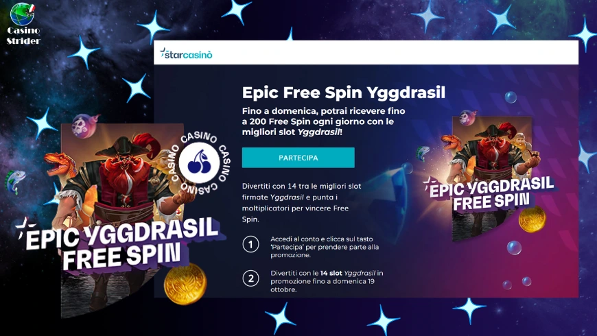 StarCasinò 50 Giri Gratis