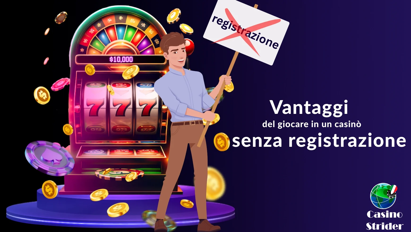 Vantaggi del casinò senza registrazione