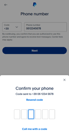 Verifica il numero di cellulare