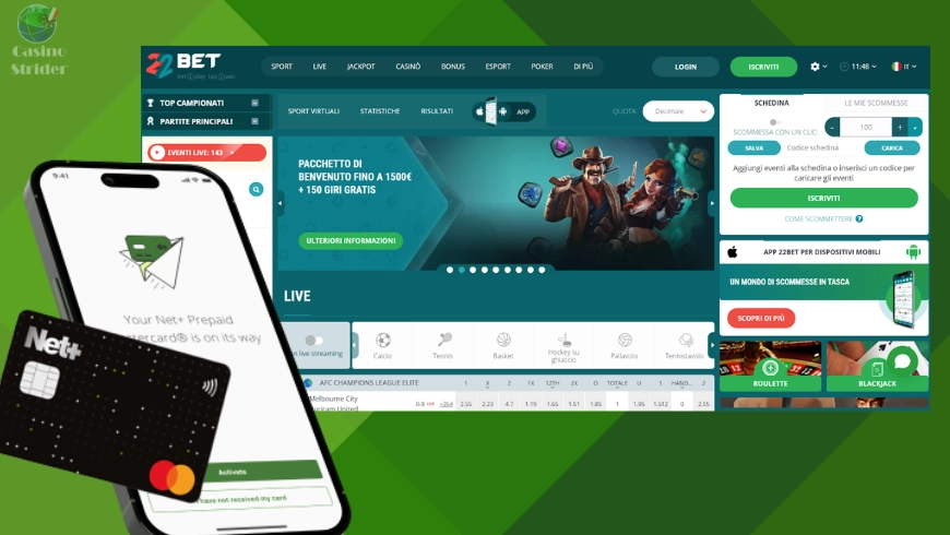 22bet Casino neteller