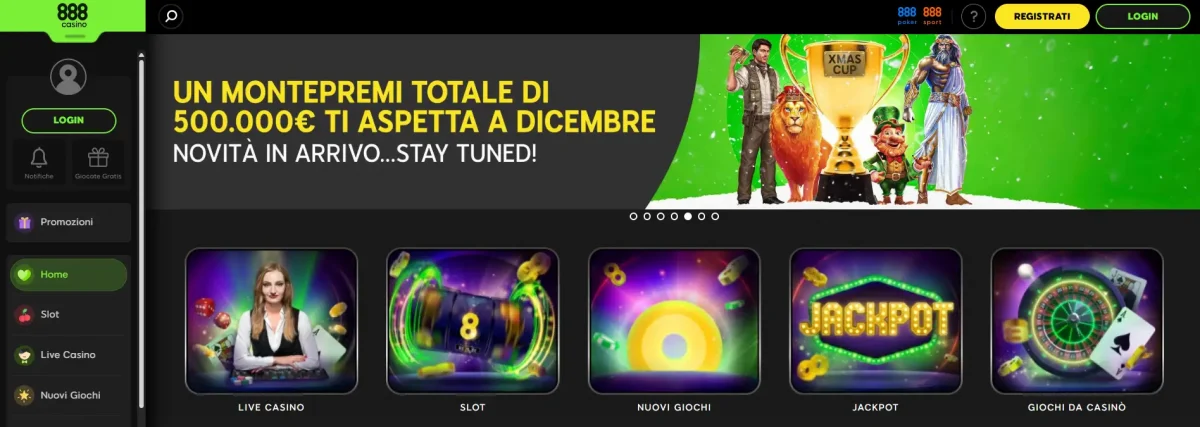 888Casinò bonus benvenuta
