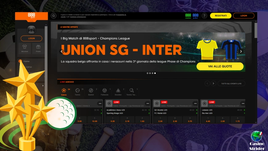 888sport siti di scommesse stranieri