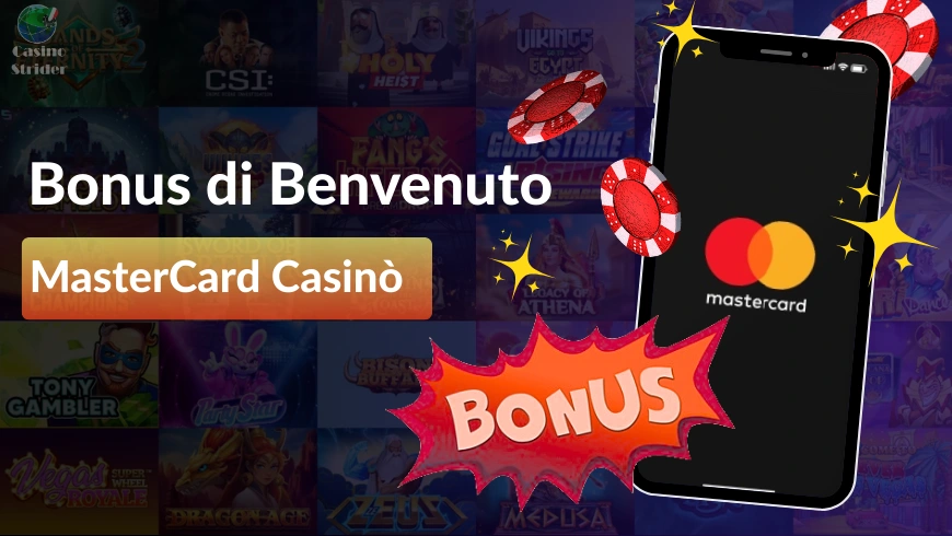 Bonus di Benvenuto MasterCard Casinò