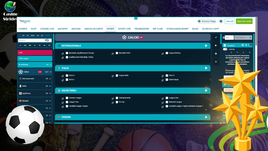 Calcio di scommesse stranieri