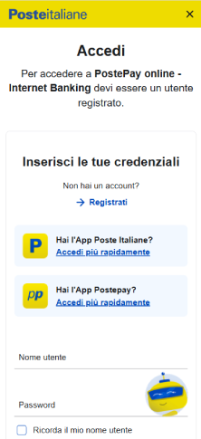 Depositare con Postepay