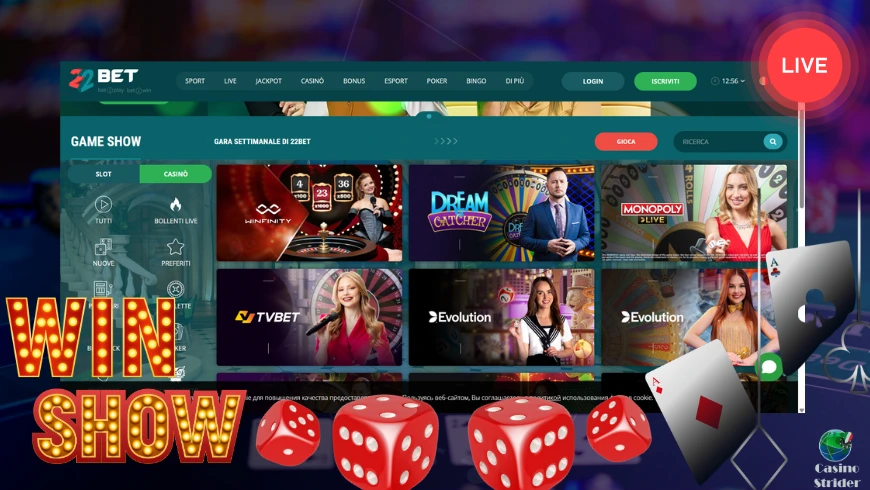 Game show live casino