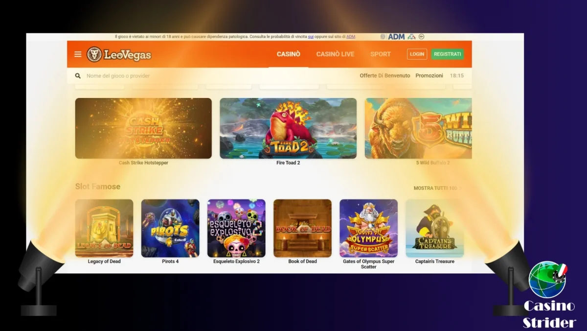 leovegas deposito minimo 2 euro