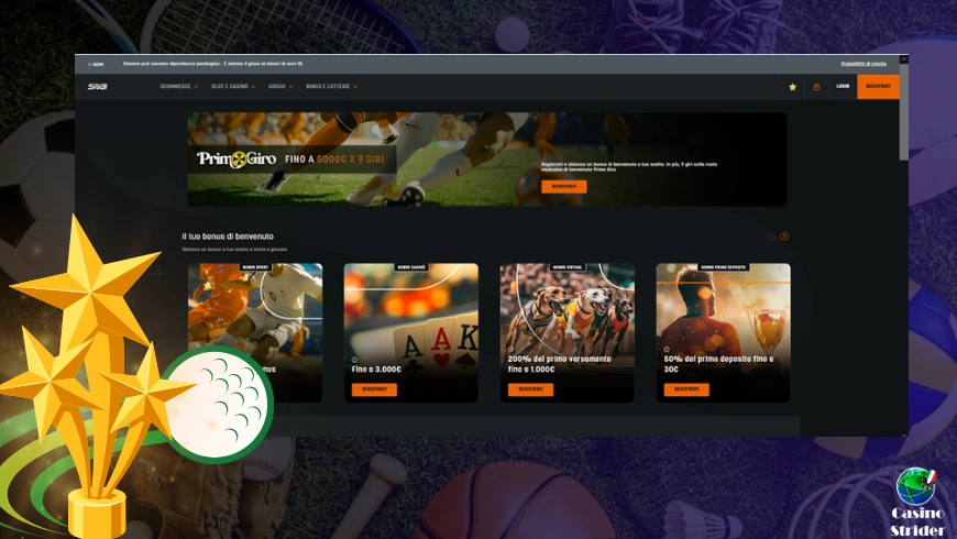 Snai siti di scommesse stranieri