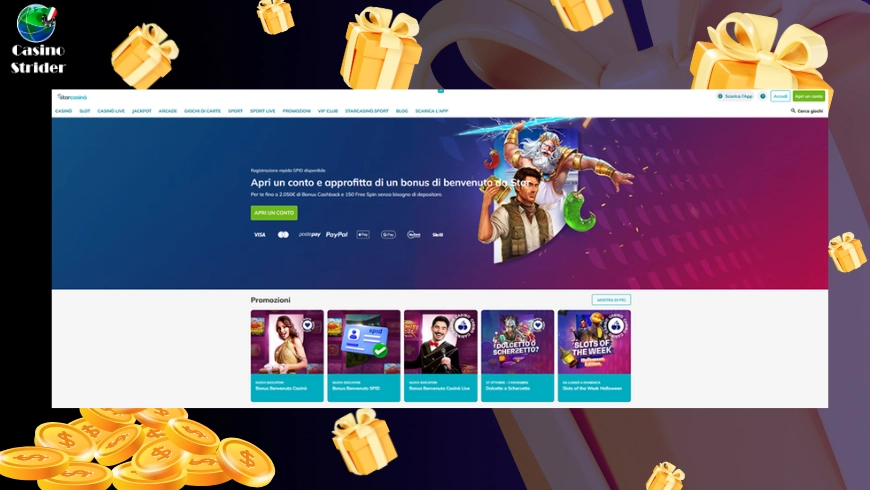 Starcasinò Bonus Cashback