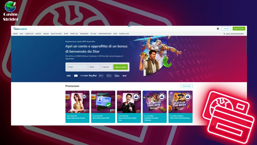 StarCasinò con slot che pagano di più