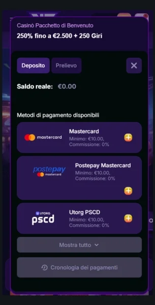 Vai alla sezione cassa