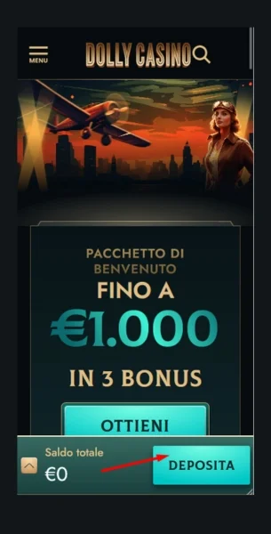 Vai nella sezione Depositi