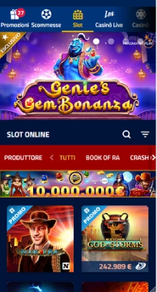 Accedi al conto e gioca