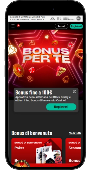 App mobile per casinò online AAMS