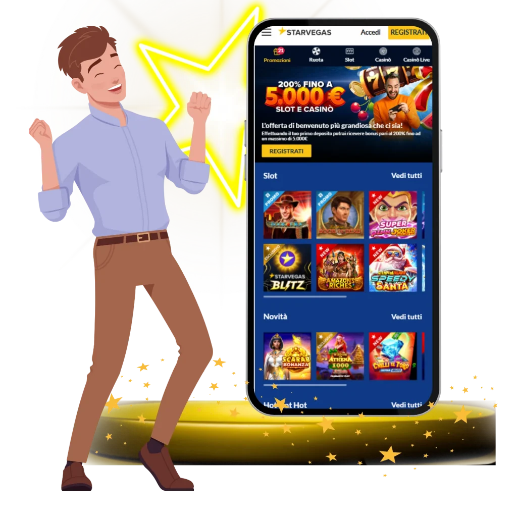 casinò Starvegas prima schermata