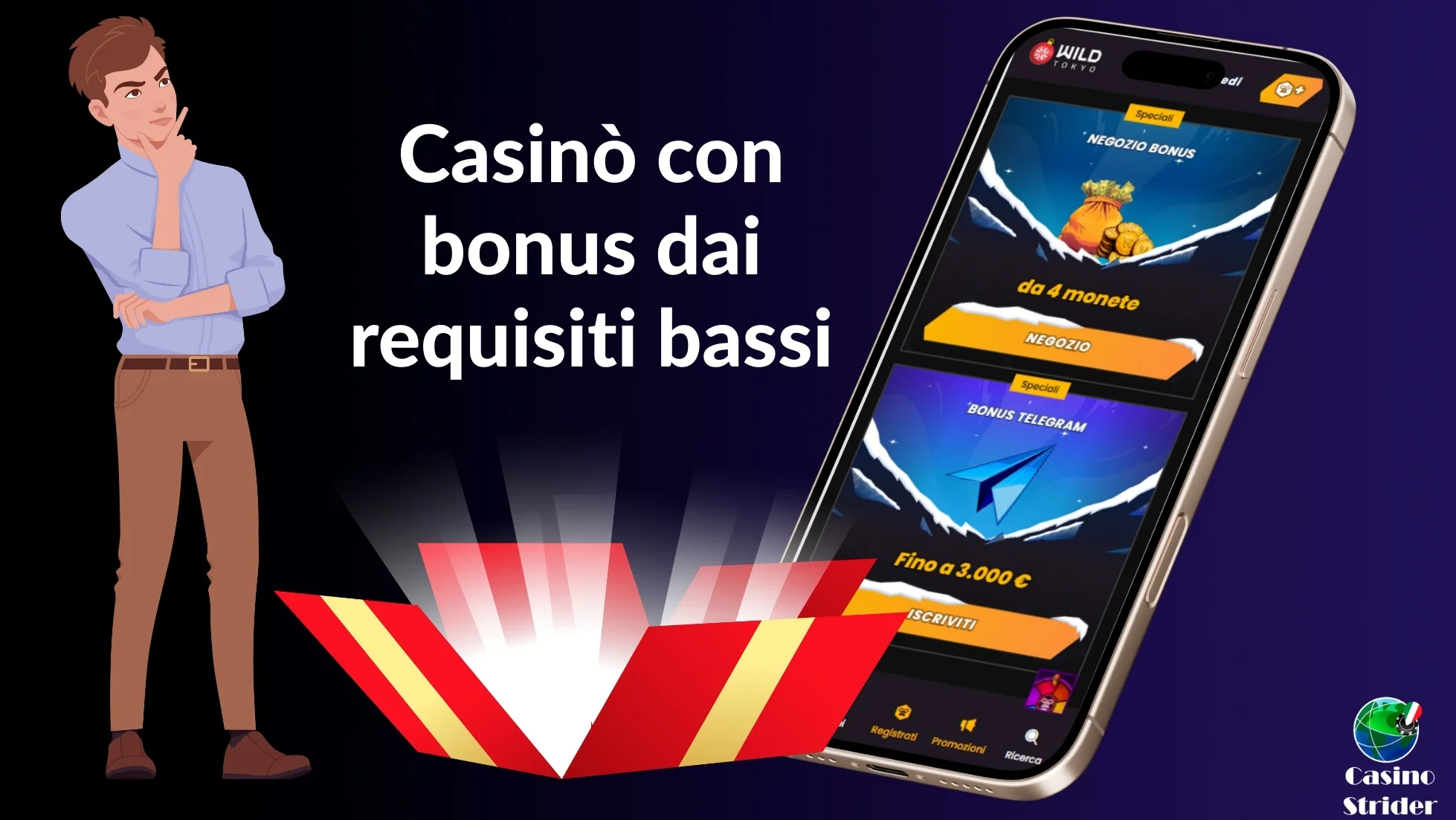 Cosa significa casinò con bonus dai requisiti bassi